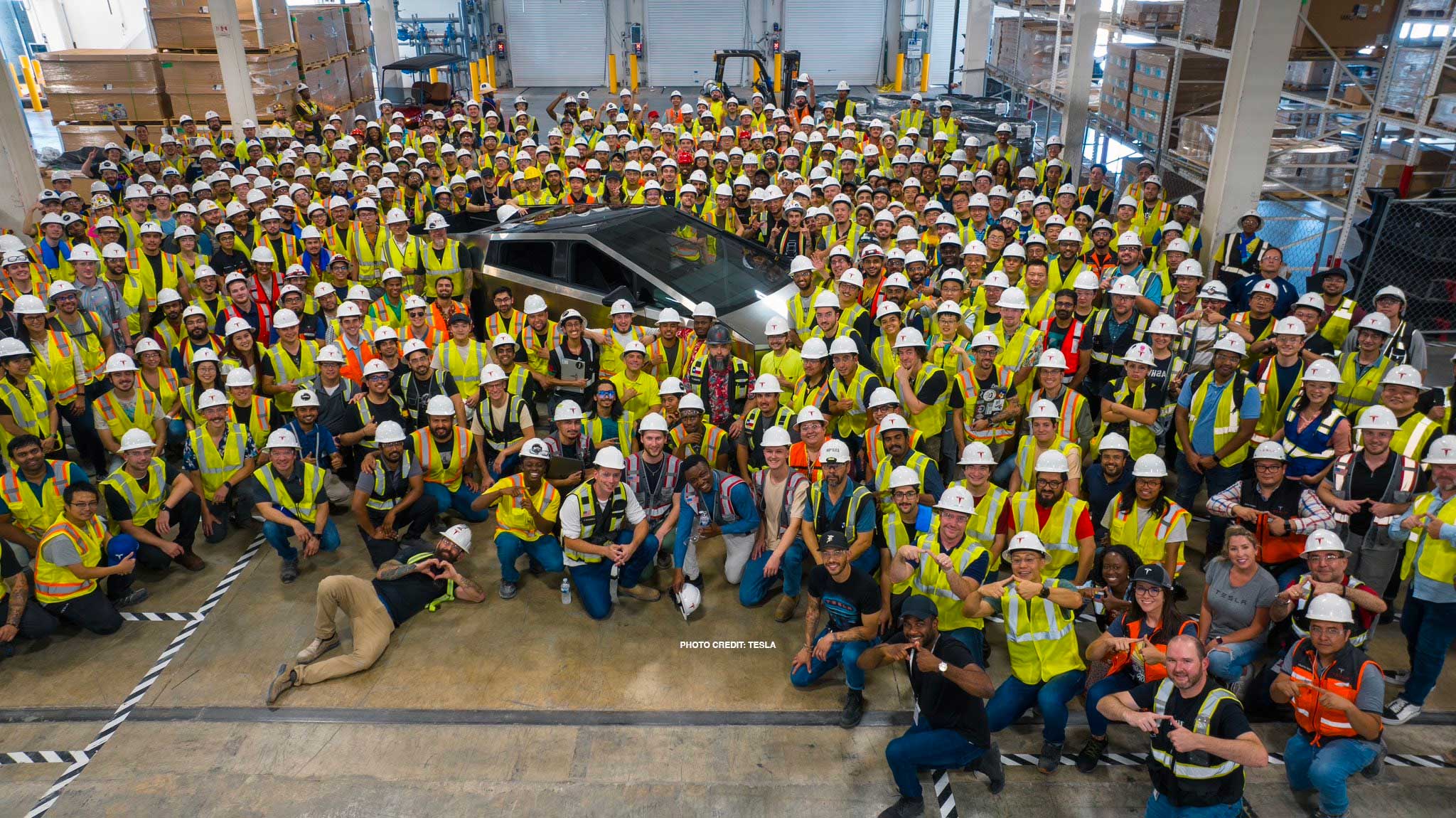 First Cybertruck from Production Line